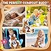 5 PCS Kangaroo Stuffed Animal, 16 Inches Mommy Stuffed Kangaroo Plush with 4 Babies Insides, Kangaroos Plushies with Pouch and Joey Plush Toys in Zipper for Kids Birthday Gift Christmas Party Favors