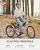 Viribus Electric Tricycle for Adults, Electric Trike 250W(Peak 500W) with 468Wh Removable Battery, Motorized Adult Tricycle, 3 Wheel Electric Bike for Seniors, E Trikes 330 lb. Rosy 24 in #1