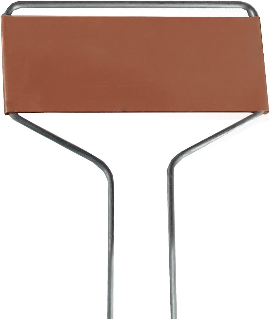 Bosmere Copper Plant Markers, Large-Faced Copper Plated Metal Plant Markers for Vegetables, Herbs, Seedlings, Flowers, 10 inches High (Pack of 20)