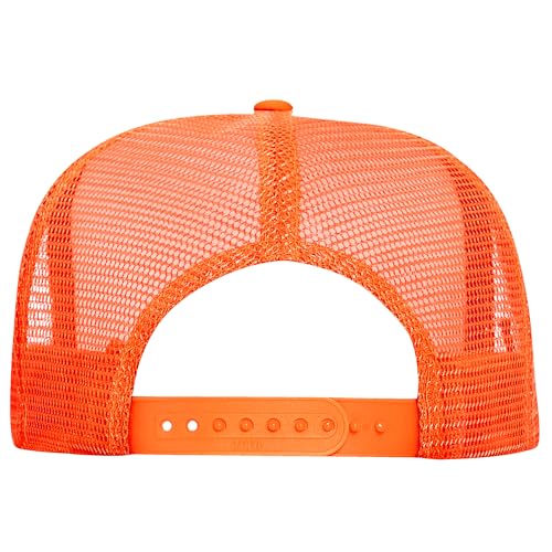 Image of OTTO Polyester Foam Front 5 Panel High Crown Mesh Back Trucker Hats in 97, Bulk, Wholesale