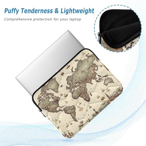 Funda para Laptop 13-14 Pulgadas con Diseño de Mapa Mundial miniatura 5