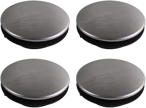 NUOBESTY 4 piezas de acero inoxidable para fregadero de cocina, cubierta de agujero para grifo de cocina, cubierta de agujero para fregadero de