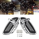Astra-Depot-Chrome-Streamline-Passenger-Floor-board-Fold-up-Adjustable-Compatible-For-Harley-Touring-Road-Street-Glide-1993-2022