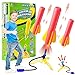 FORMIZON Juguete Lanzador de Cohetes, Juguete de Lanzamiento de Cohete al Aire Libre con 3 Cohetes Actividad al Aire Libre Jugar Kids Toy Set Boys Birthday Gift