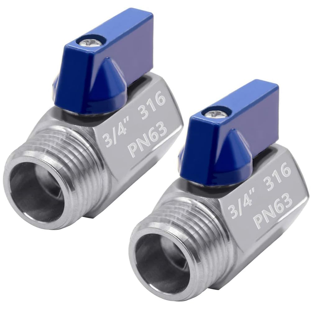 Snapklik.com : Beduan 3/4 Mini Ball Valve, 316 Stainless Steel Female X ...