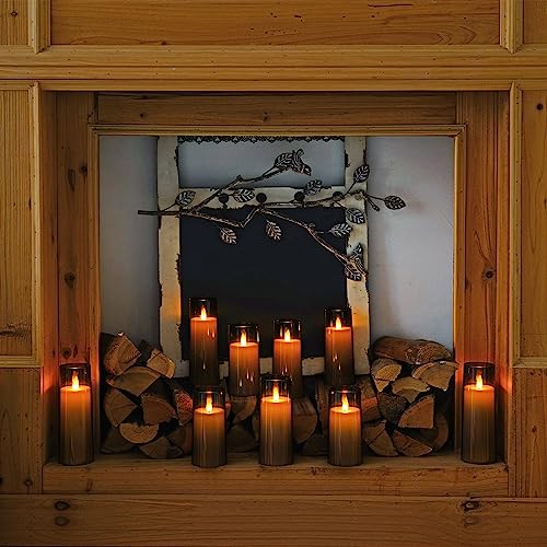 Homemory Decorative Flameless Candles, Battery Operated Candles With Remote & Timer thumb #1