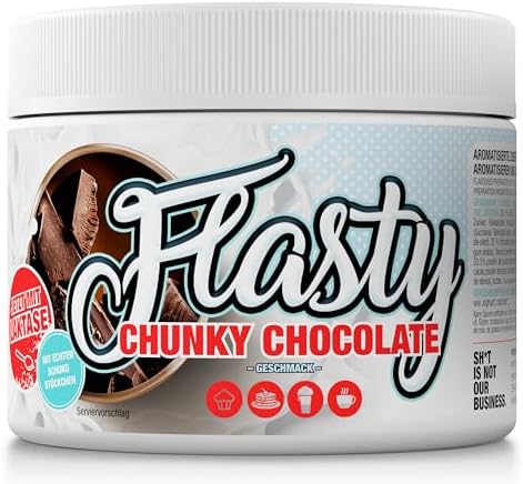 #sinob Flasty Geschmackspulver Chunky Chocolate 250 g | Nie wieder langweiliger Quark – über 25 Sorten bei nur 7–9 kcal pro Portion