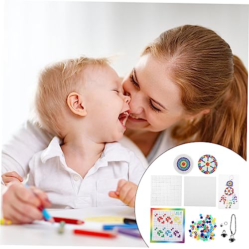 Abaodam Conjunto de feijão de feitiço de carrilhão de vento pegajoso placa de miçangas brinquedo orn