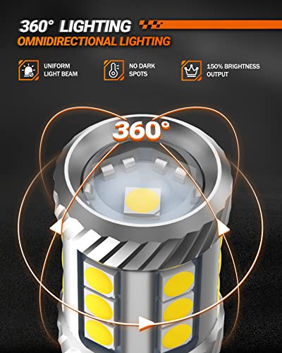 Sealight [2023 New Upgrade] 912 921 Led Bulbs, W16W 906 904 902 Led Bulb Reverse Light T15 Backup Led Light Bulb, 1800Lumens Super Bright Light 6000K Xenon Cool White, Pack Of 2 #TOP6