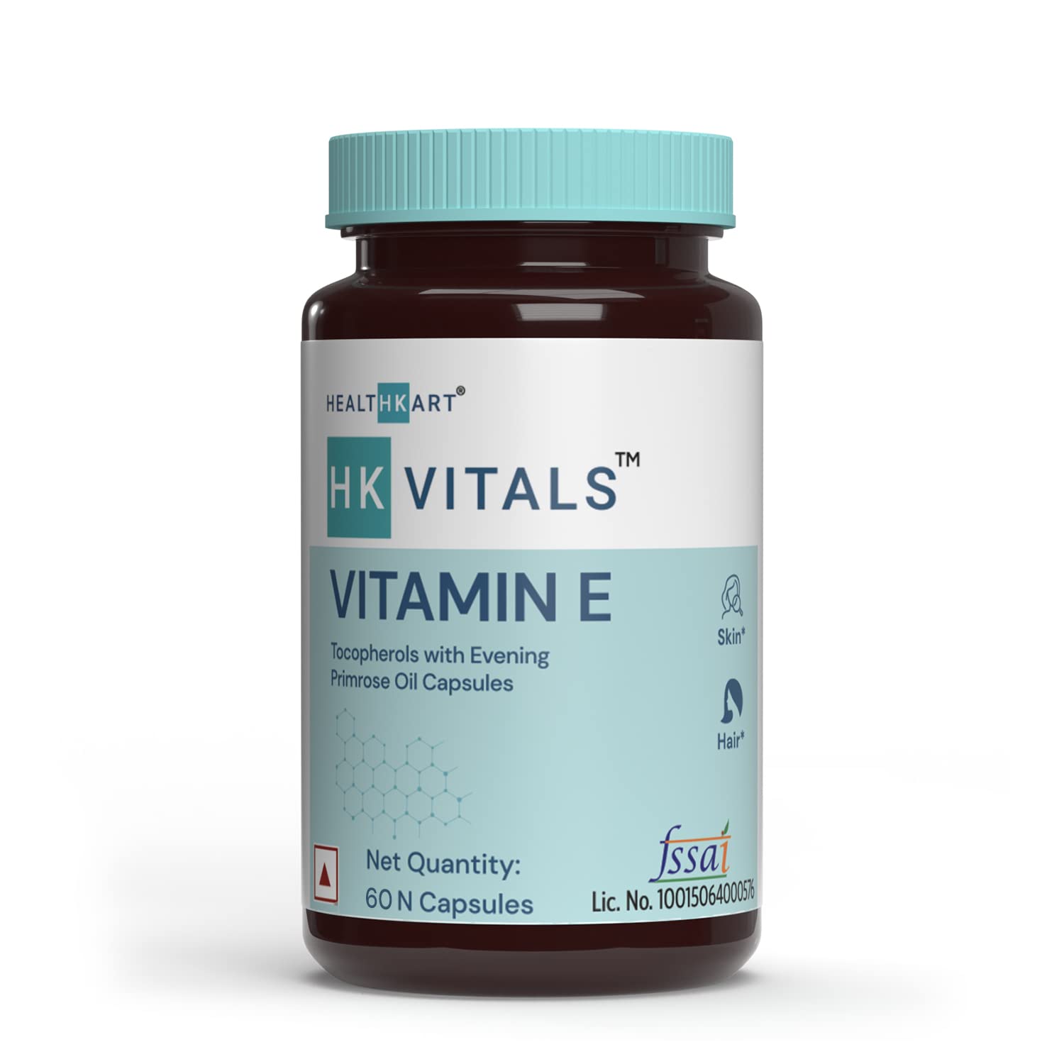 HealthKart HK Vitals Vitamin E Capsules for Face and Hair, with Evening