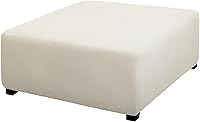Vista 78 de PureFit Funda otomana rectangular de ajuste suave superelástica, para taburete de pies y muebles de almacenamiento plegables para sala de estar