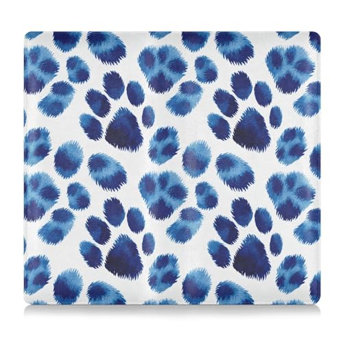 Car Registration and Insurance Holders Leopard Spots Blue Print, PU Leather for License Documents Cards2