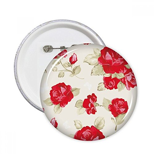 Badge bouton Rose Rouge XXL idéal pour la décoration de vos vêtements de saison