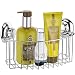 MaxHold No-drilling / Suction Deep Corner Storage Caddy - Vaccum System - Stainless Steel Never Rust - Kitchen & Bathroom Storage