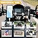 AMPXELL 30W Dual Type-C PD 3.0 Motorcycle Two-Way Charger, SAE to USB Adapter with LED Voltmeter, Waterproof Fast Charger for 12-24V Motorcycle Car UTV Boat Battery Phone GPS