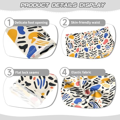 senya Girls Printed Leggings Yoga Pants Animal Spots for Kids in 4t to 10 Years, 4T3