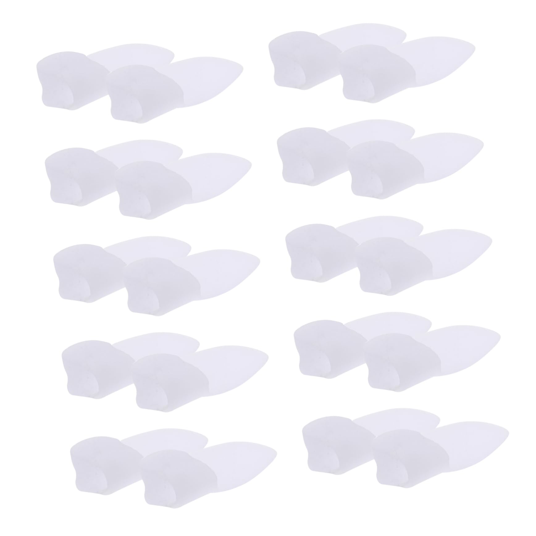Ipetboom 1Set Silicone Toe Separators and Correctors for Gel Toe Protectors for Overlapping Toes Foot Care White for Men and Women
