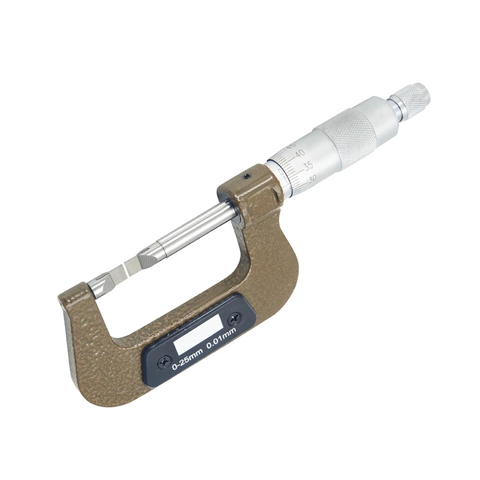 Micrometro Meccanico for Diametro Esterno 0-25 25-50 50-75 75-100mm Micrometro for misurazione dello Spazio(0-25mm 0.4mm)