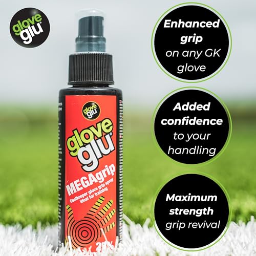 Image of Gloveglu MEGAgrip Goalkeeper Glove Grip Spray | Advanced Goalkeeper Glove Palm Grip Reviver | Improved Catching & Better Ball Handling