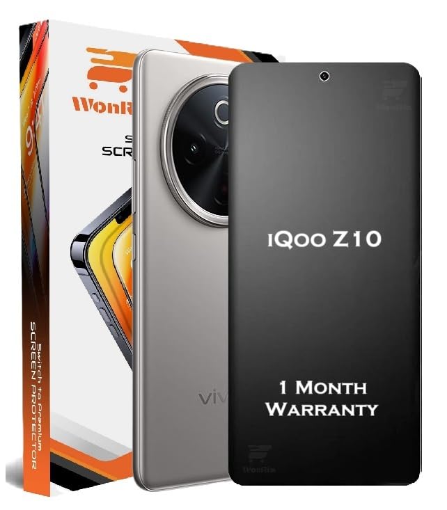 Image of WonRia Pack 1 - Matte Screen Guard Protector For iQOO Z10 5G Unbreakable Membrane | Flexible TPU Matte Film | Edge to Edge Installation Kit | Transparent