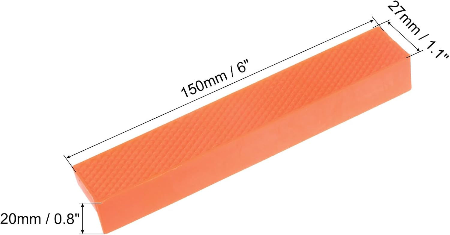 HARFINGTON Magnetic Vise Jaws 6 Inch Magnet Plain Grooves Soft Nylon Bench Jaw Pads Covers Multi-Purpose Protector for Woodworking Jewelry Making Plumbing, Yellow