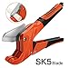 AIRAJ Pipe Cutter PVC Plumbing Tube Cutter Plastic Hose Cutter Tool 1/8-inch to 1.5-inch(42mm) Ratcheting Type One-hand Fast Pipe Cutter (PVC, PP, PEX,PE) (Pipe Cutter2302)