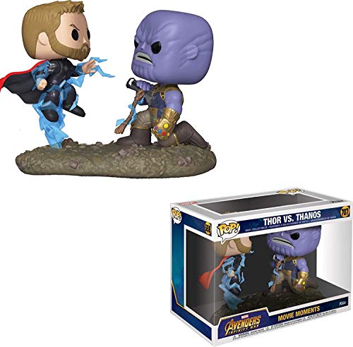 Funko Pop! Bobble 2-Pack: Marvel: Movie Moments: Thor Vs Thanos - Avengers Infinity War - Vengadores Infinity War - Figura de Vinilo Coleccionable - Idea de Regalo- Mercancia Oficial - Movies Fans