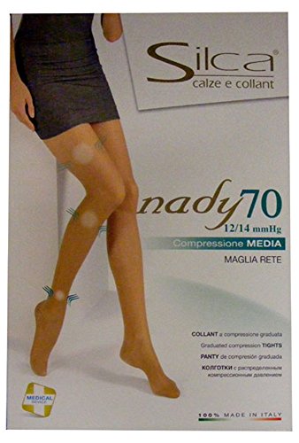  Silca CALZE COLLANT NADY 70 DEN PREVIENE GONFIORI 12/14 MMHG (5, visone)