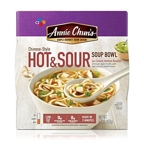 Annie Chun's Hot & Sour Soup Noodle Bowl, 5.7-Ounce Bowls (Pack of 6)