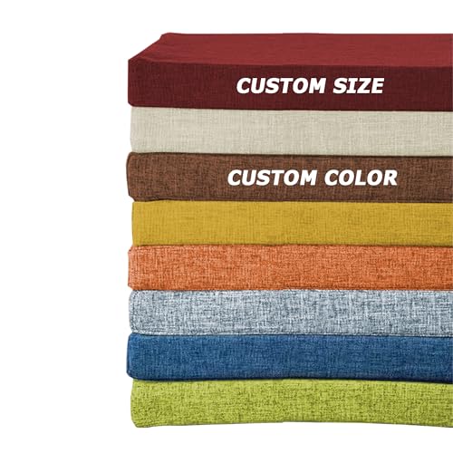 Coussins de banc personnalisés de haute résilience pour intérieur chic