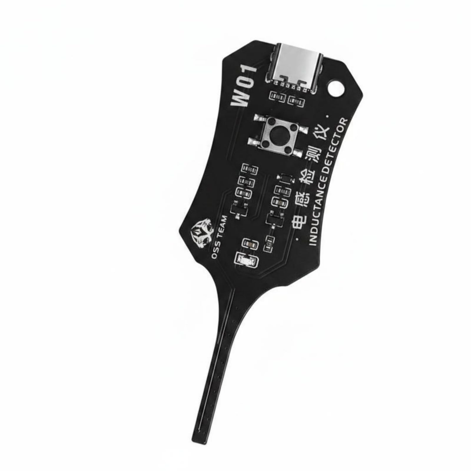 Long Sensing Tip Type-C Inductor Tester No Desoldering Needed Inductance Tester Slim Body Mainboard Coil Testing Tool Indicator Light, OSS W01 Inductance-image-2