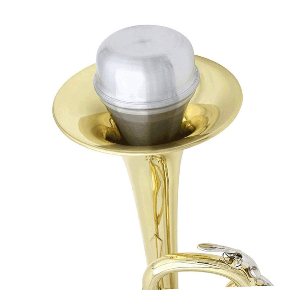 CIMAXIC Practice Mute for Trumpet Trombone Metal Trumpet Mute Softwood Lightweight Design
