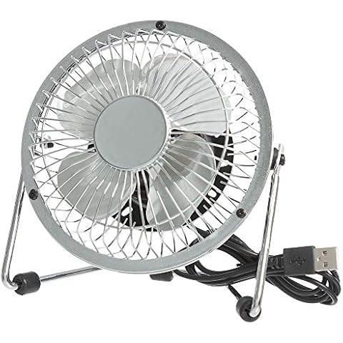 Mini USB Tilting Cooling Fan with Metal Shell Cover