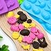 MGLIFEUL 6Pcs Easter Chocolate Bunny Jello Egg Silicone Molds for Jigglers Whole Egg Jigglers Whole Easter Eggs Bunny Shaped Chocolate Candy Cake Pop Jello Mold Silicone Baking Pan