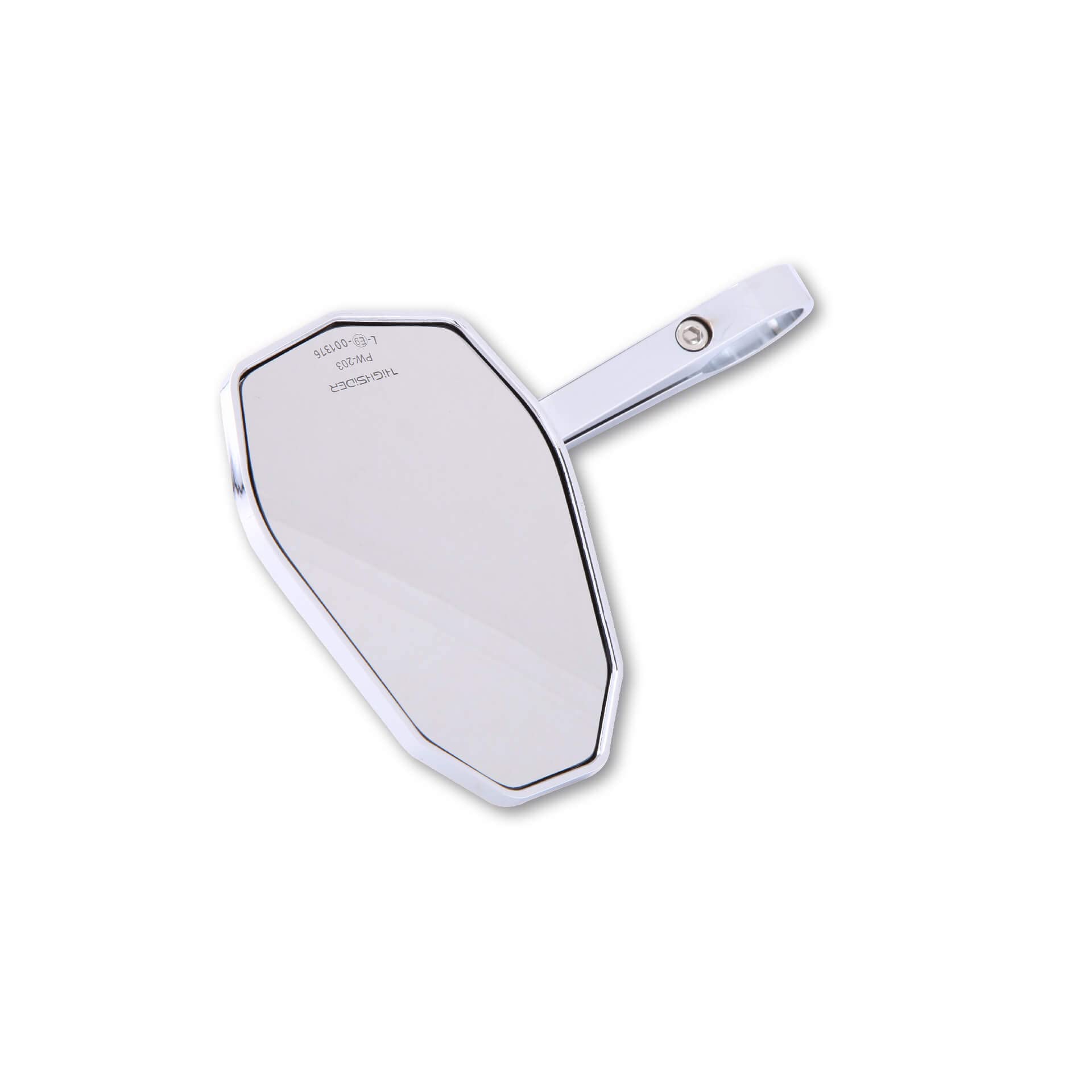 HIGHSIDER Lenkerendenspiegel VICTORY, 1 Zoll chrom