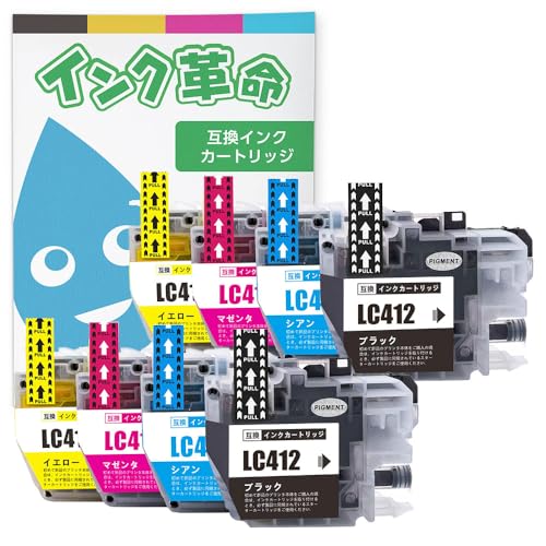 Amazon.co.jp: [Ink Revolution] Brother LC412XL-4PK Ink Cartridge
