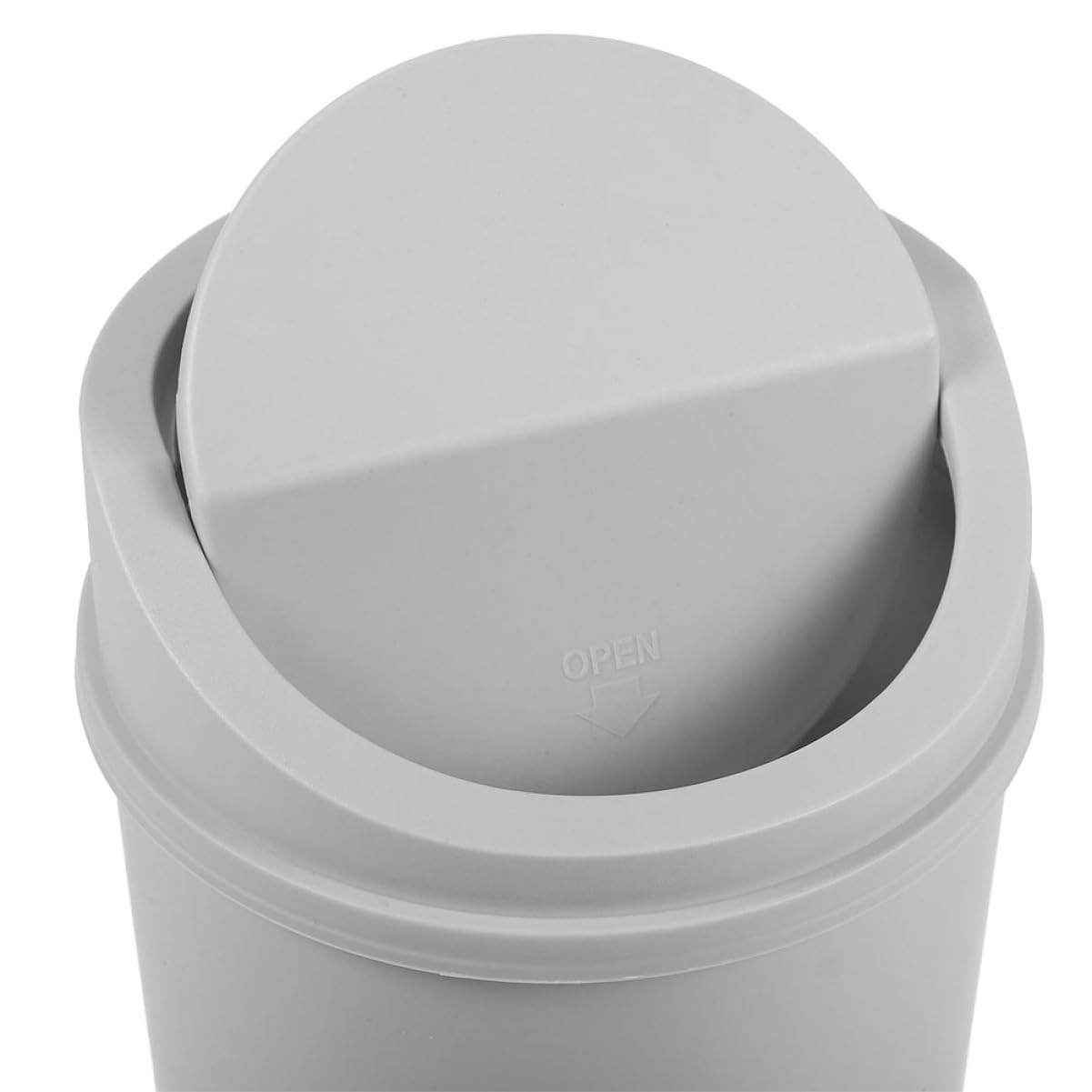 OKUMEYR 2sets Countertop Trash Can Swing Lid Small Garbage Container for Desk Bedroom Trash Can Lid 2pcs*2