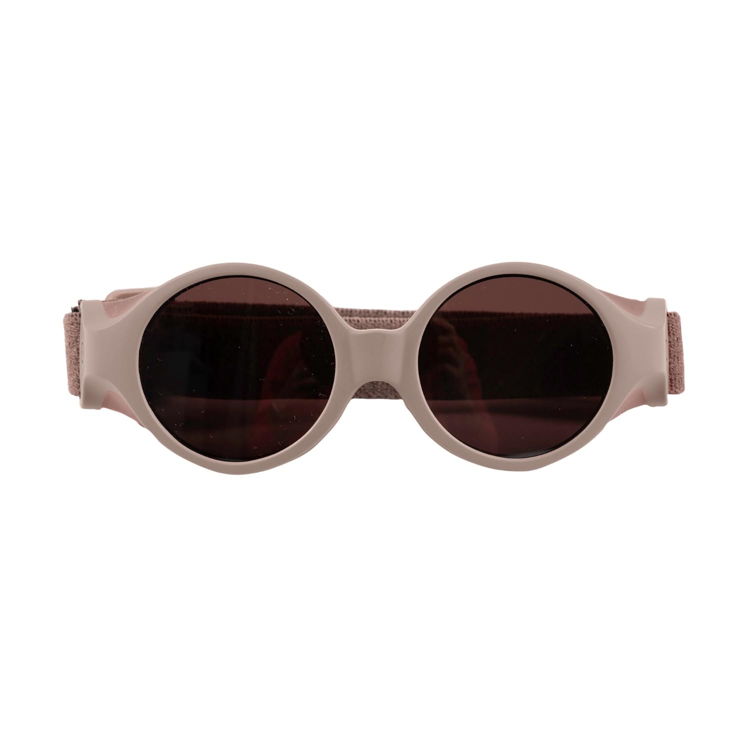 Béaba, Lunettes de soleil bandeau pour bébé 0-9 mois, Protection 100% UV - CAT 4, Protection Latérale, Confort Optimal, Bandeau élastique ajustable, Cacao