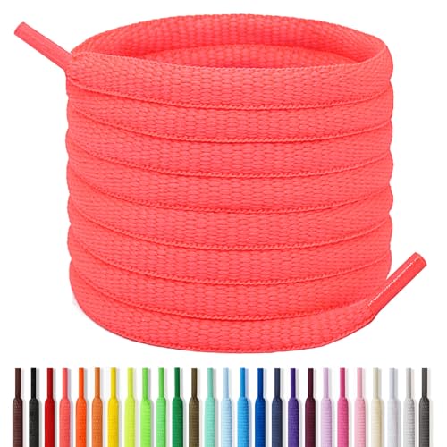 Image of Handshop 1 /4 inch Oval Athletic Shoelaces 24 inch-72 inch in 22 Colors Half Round Shoe Laces