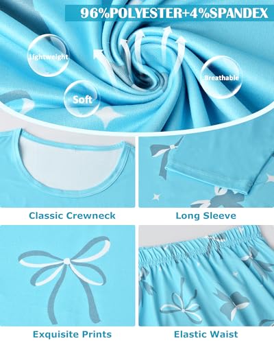 Image of Womens Pajama Sets Soft Lounge Set Heart Ladies Pajamas Pants Sleepwear with Pockets Soft Pjs for Women Set