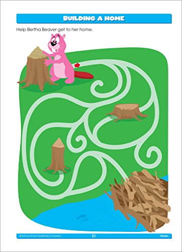 School Zone Mazes 64-Page Workbook