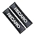 CMHZJ 2 Pcs Rembourrage De Ceinture De SéCurité pour Recaro Racing, Respirant Fibre De Carbone Coussin Ceinture Securite pour Adultes et Enfants