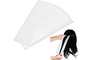 100Pcs Hair Coloring Plastic Paper Meche Strips Professional Hair Highlighting Strips Reusable...