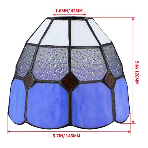 Skelang Glass Light Shade, Chandelier Light Cover 1-5/8" Fitter, Replacements Shade For Wall Sconce, Pendant Light, Floor Lamp #TOP2