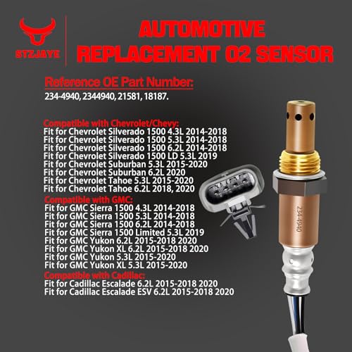 Sensor de oxígeno O2 para Chevrolet, Cadillac y GMC miniatura 2