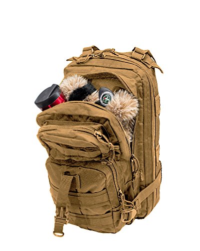 Wfs Medium Tactical Transport Backpack Day Pack With Hydration Pocket, Coyote #TOP4