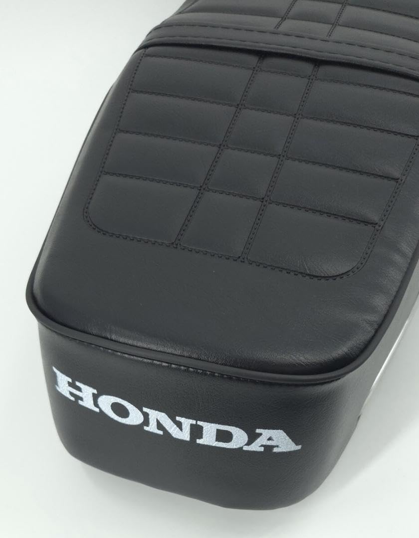 CD125 CG125 シート 純正 流用 ブラック LOGOホワイト 黒