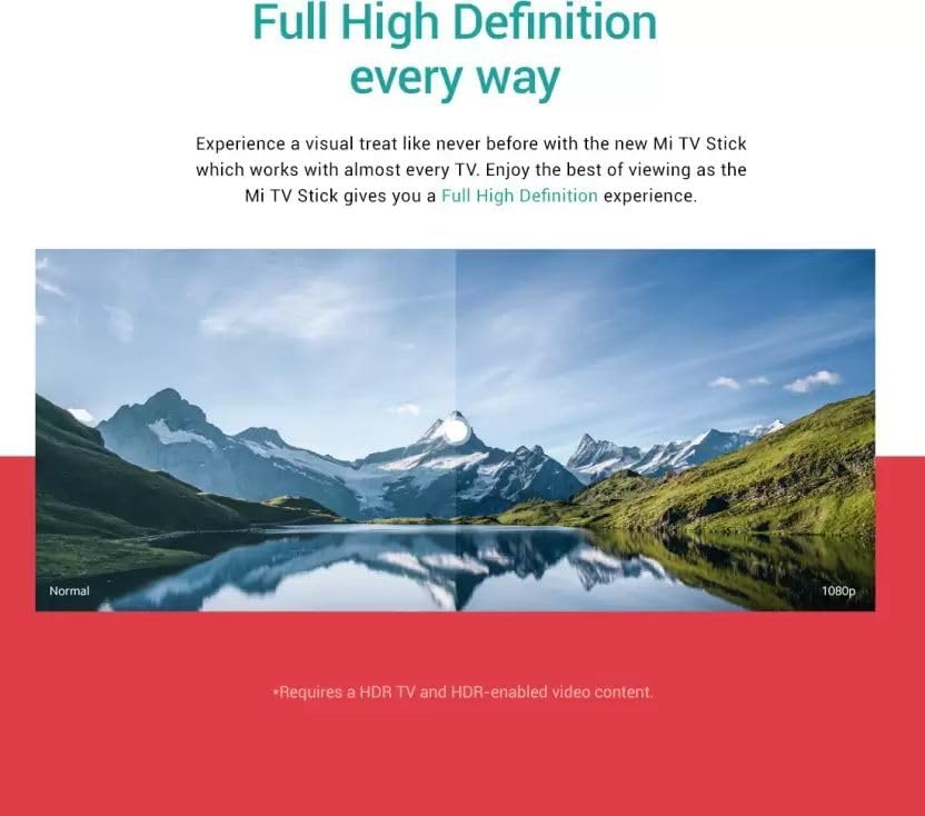 Xiaomi Mi TV Stick 1080p Dolby DTS Chromecast Android TV Medya Oynatıcı - Görsel 6