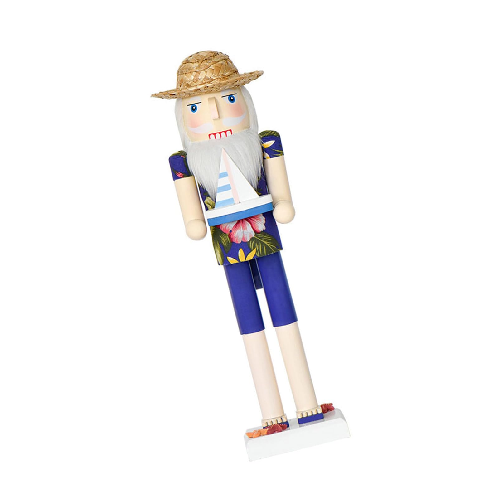 Tsophreniq Christmas Nutcrackers Figure Surfer Santa Nutcrackers Ornament Summers Nut Crackers Decorations for Beach Decorations Christmas Ornament