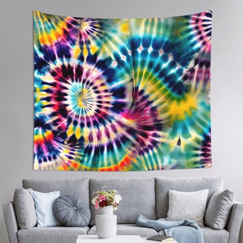 Tapisserie exotic tribe style tie-dye grand imprimé de 152x130cm